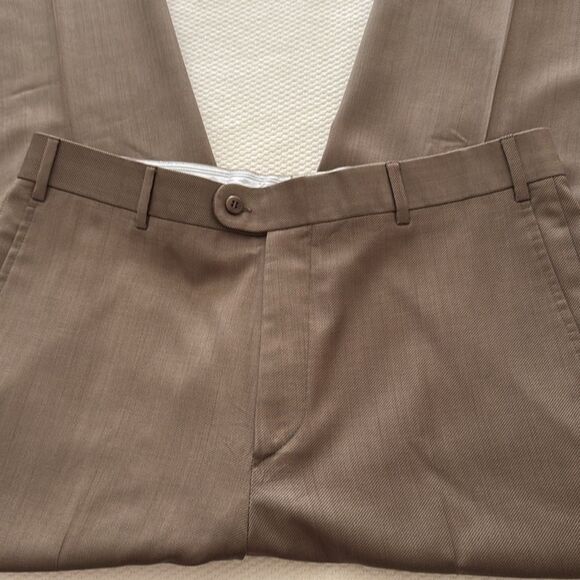 Zanella Handcrafted  Satorial  Mens Trousers in Brown. Size 36. Made in Italy. - Picture 2 of 9